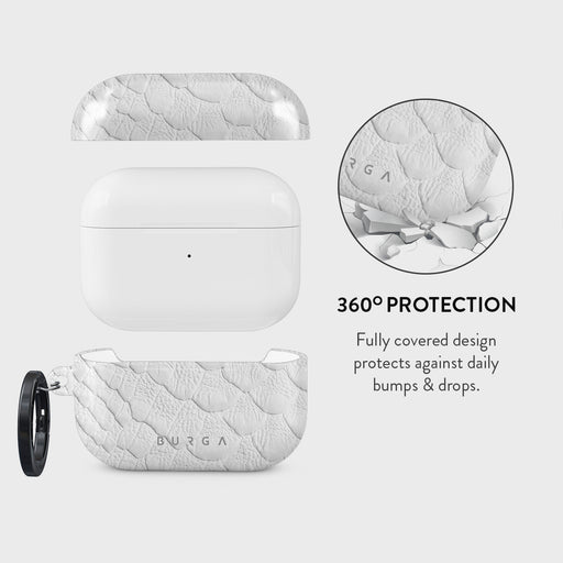 Glacial Desert - White Snakeskin AirPods Pro 2 Case 2