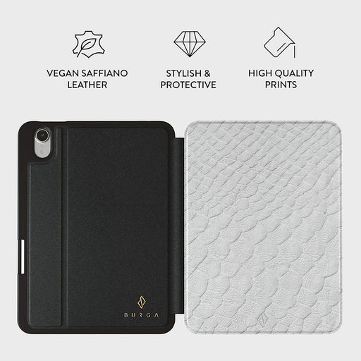 Glacial Desert - White Snakeskin iPad Mini 8.3 (A17 Pro/6th Gen) Case 3