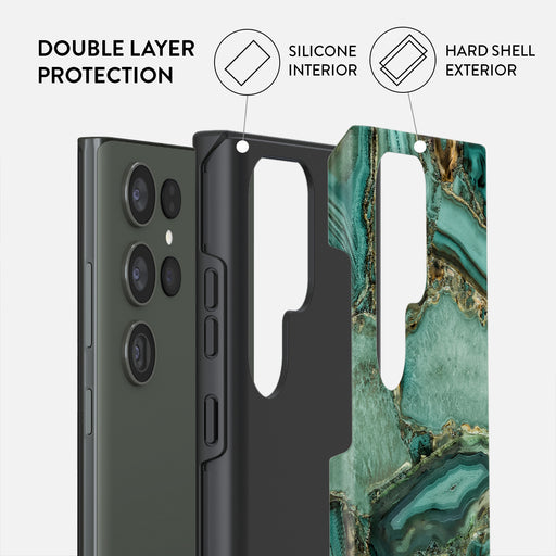 Ubud Jungle - Turquoise Samsung Galaxy S23 Ultra Case 4