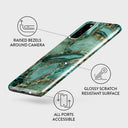 Ubud Jungle - Turquoise Samsung Galaxy S20 4G / 5G Case 3