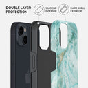 Uluwatu Waves - Teal iPhone 14 Case 6