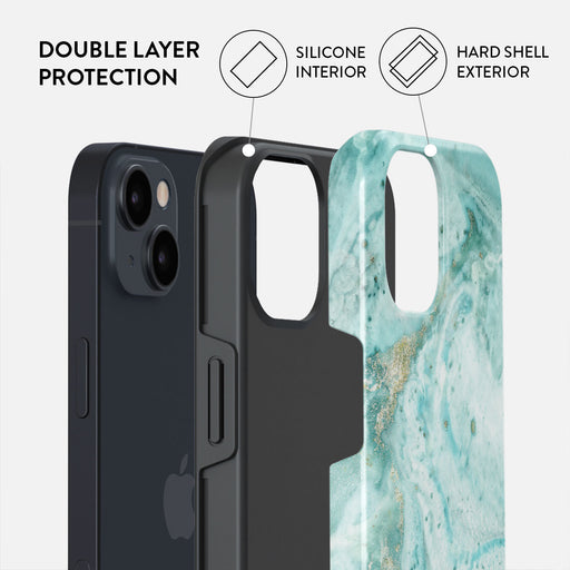 Uluwatu Waves - Teal iPhone 14 Case 6