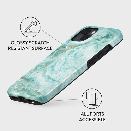 Uluwatu Waves - Teal iPhone 14 Case 7