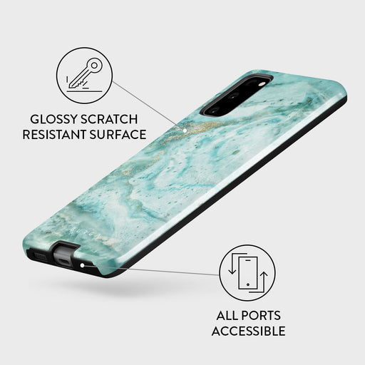 Uluwatu Waves - Teal Samsung Galaxy S20 FE 4G / 5G Case 7