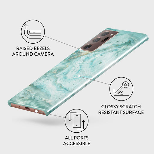 Uluwatu Waves - Teal Samsung Galaxy Note 20 Ultra 4G / 5G Case 3
