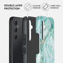 Uluwatu Waves - Teal Samsung Galaxy A34 Case 2