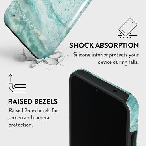 Uluwatu Waves - Teal Samsung Galaxy A34 Case 4