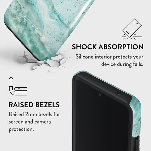 Uluwatu Waves - Teal Samsung Galaxy A73 Case 4