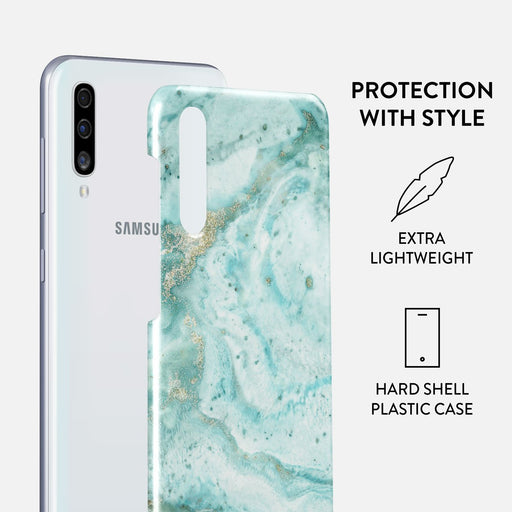 Uluwatu Waves - Teal Samsung Galaxy A50 Case 2