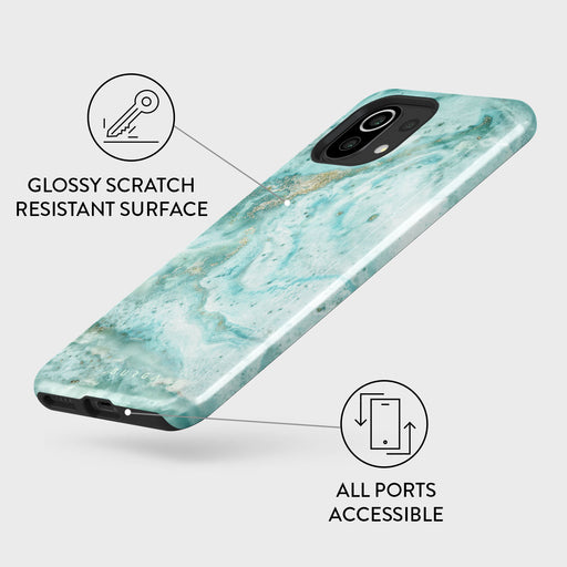 Uluwatu Waves - Teal Xiaomi Mi 11 Lite 4G / 5G Case 3