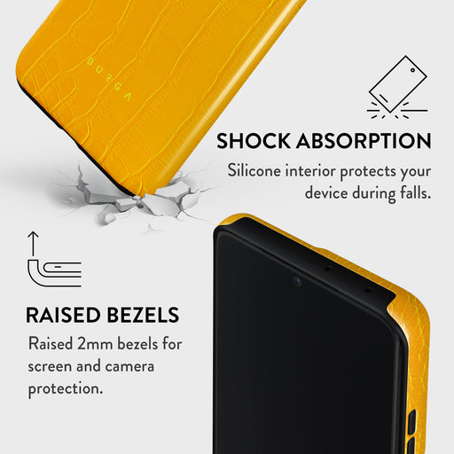 Canary Yellow - Snake Skin Samsung Galaxy S21 Ultra Case 8
