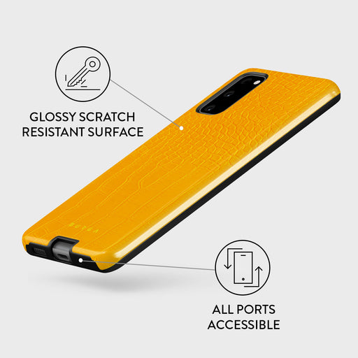 Canary Yellow - Snake Skin Samsung Galaxy S20 FE 4G / 5G Case 7
