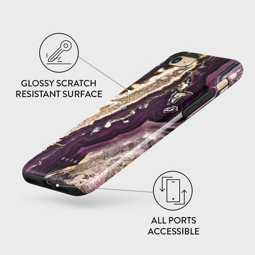 Purple Skies - Marble iPhone SE (2020) Case 7