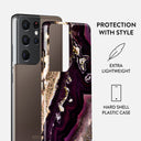 Purple Skies - Marble Samsung Galaxy S21 Ultra Case 2