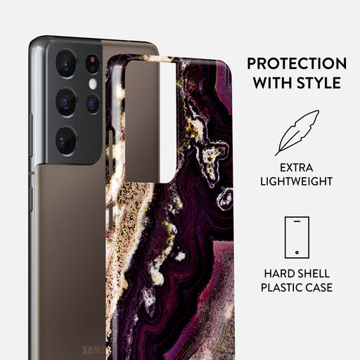 Purple Skies - Marble Samsung Galaxy S21 Ultra Case 2