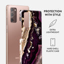 Purple Skies - Marble Samsung Galaxy Note 20 4G / 5G Case 2
