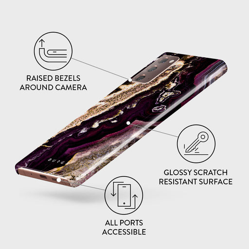 Purple Skies - Marble Samsung Galaxy Note 20 4G / 5G Case 3