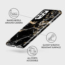 Make A Wish - Gold Marble Samsung Galaxy A72 4G / 5G Case 3