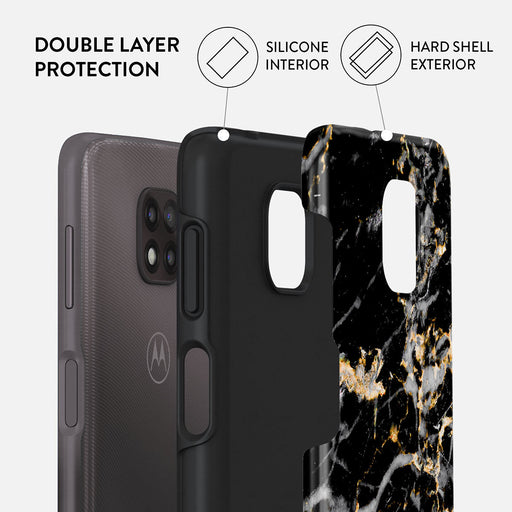 Make A Wish - Gold Marble Motorola Moto G Power 2021 Case 2