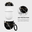 Make A Wish - Gold Marble Google Pixel Buds A Case 2