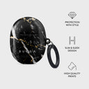 Make A Wish - Gold Marble Google Pixel Buds A Case 4