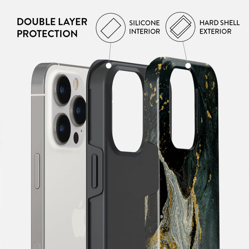 Northern Lights - Marble iPhone 14 Pro Max Case 6