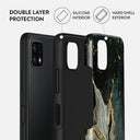 Northern Lights - Marble Samsung Galaxy A22 5G Case 2