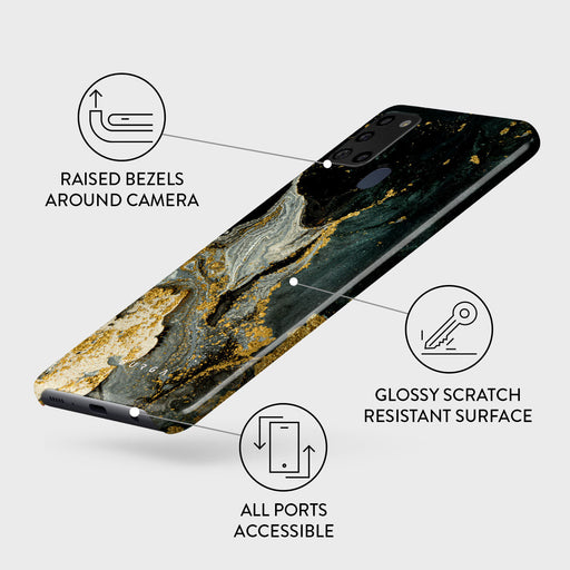 Northern Lights - Marble Samsung Galaxy A21s 4G Case 3