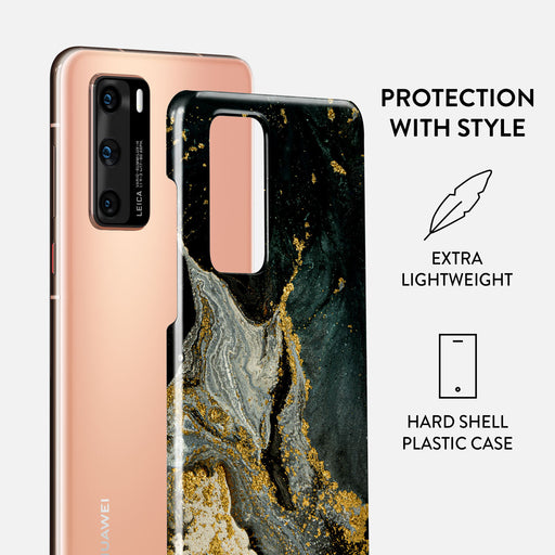 Northern Lights - Marble Huawei P40 Case 2