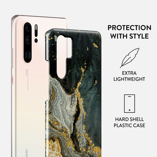 Northern Lights - Marble Huawei P30 Pro Case 2