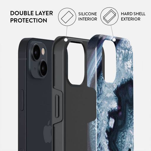 Frozen Lake - Gray Marble iPhone 14 Case 6