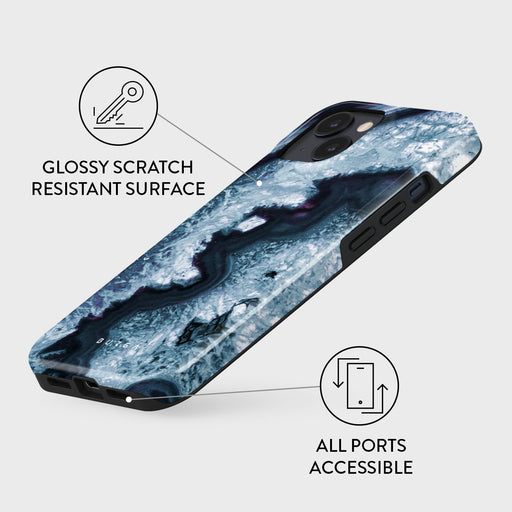 Frozen Lake - Gray Marble iPhone 14 Case 7