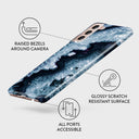 Frozen Lake - Gray Marble Samsung Galaxy S21 Plus Case 3