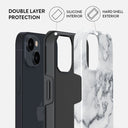 White Winter - Classy Marble iPhone 14 Case 6