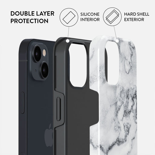 White Winter - Classy Marble iPhone 14 Case 6