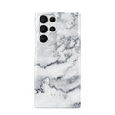 White Winter - Classy Marble Samsung Galaxy S22 Ultra Case