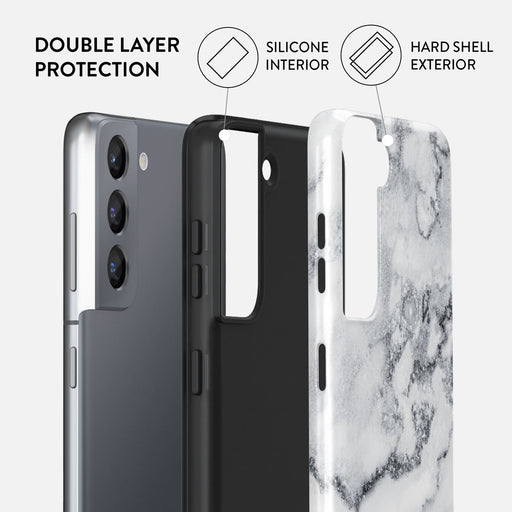 White Winter - Classy Marble Samsung Galaxy S21 Case 6