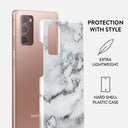 White Winter - Classy Marble Samsung Galaxy Note 20 4G / 5G Case 2