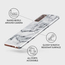 White Winter - Classy Marble Samsung Galaxy Note 20 4G / 5G Case 3